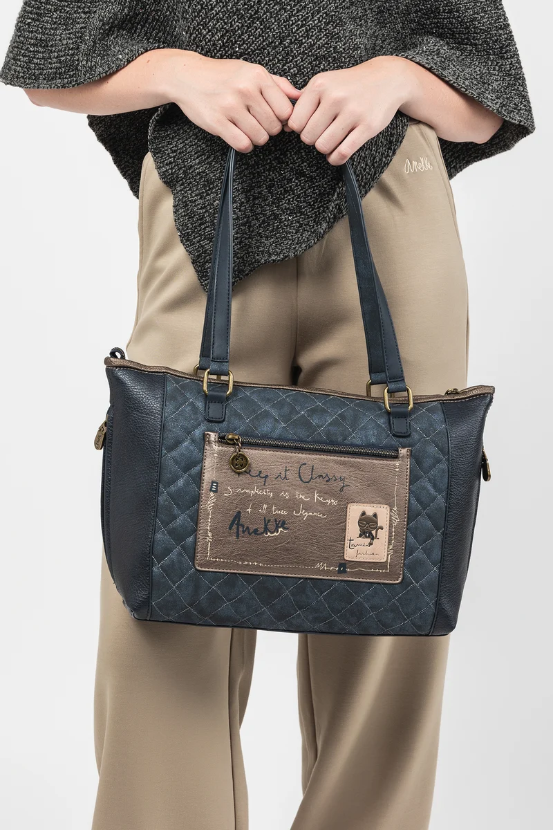 Sac shopper avec bandoulière Studio
