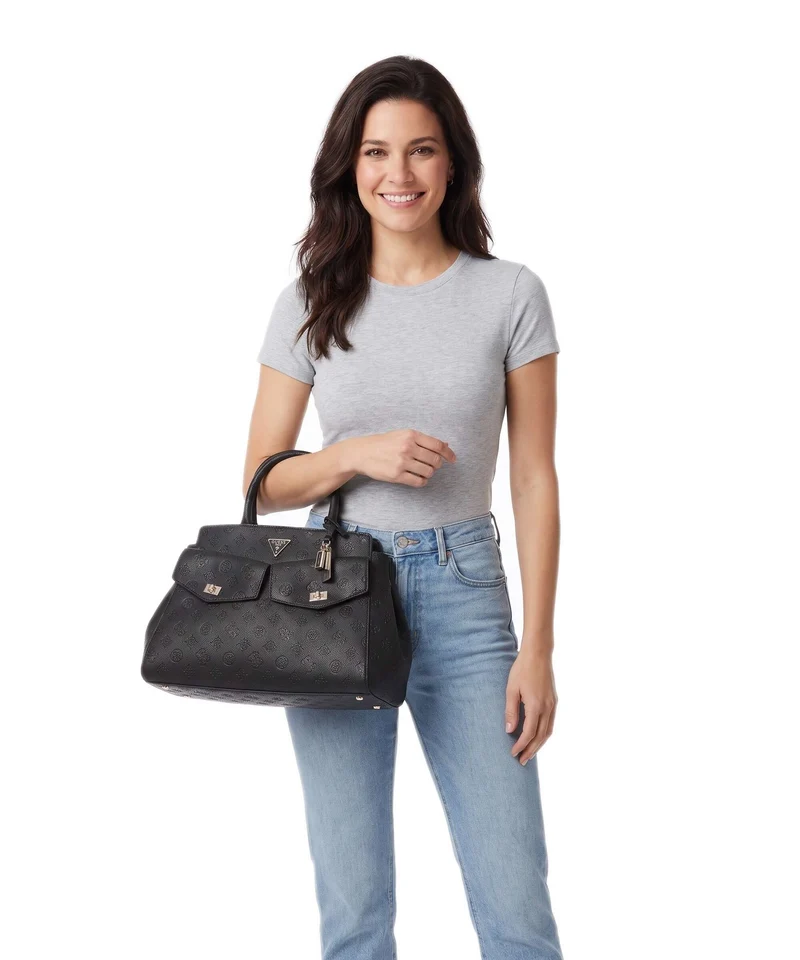Guess Blake Large Sac à main black logo