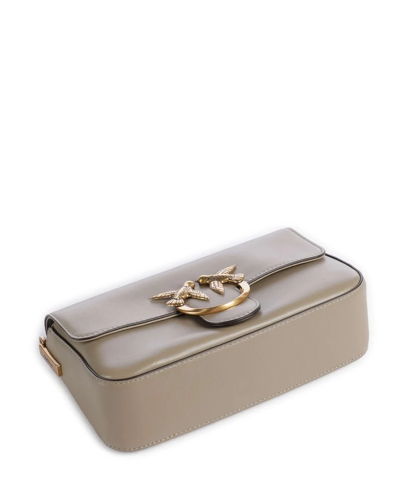 Pinko Love One Mini Slouchy Sac bandoulière grigio talpa/antique gold