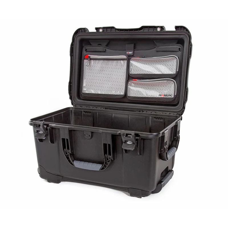 Valise Rigide Nanuk 938 avec Organisateur de couvercle et Cubik 17M/17S (Noir)