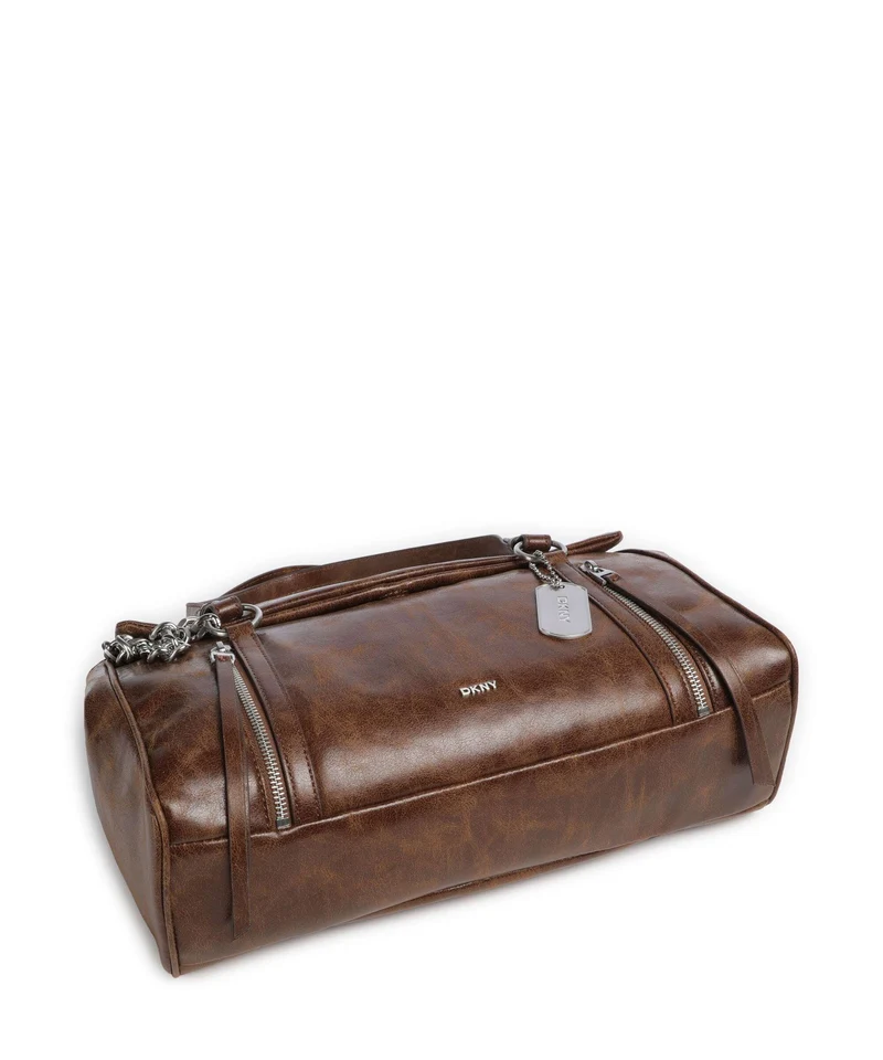 DKNY Skye Medium Sac porté épaule walnut