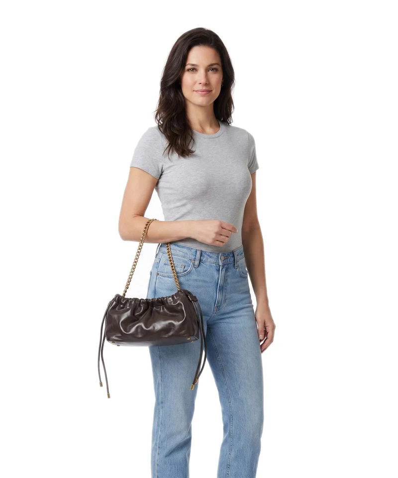 The Kooples Sac porté épaule brown