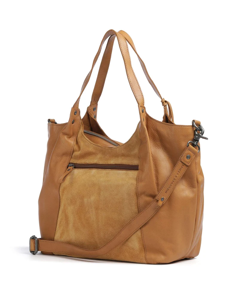 Spikes & Sparrow Suede Mix Ryana Cabas tan