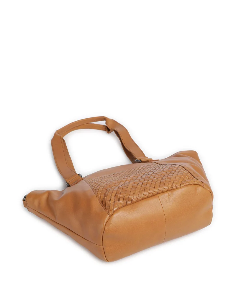Spikes & Sparrow Woven Patty Cabas tan