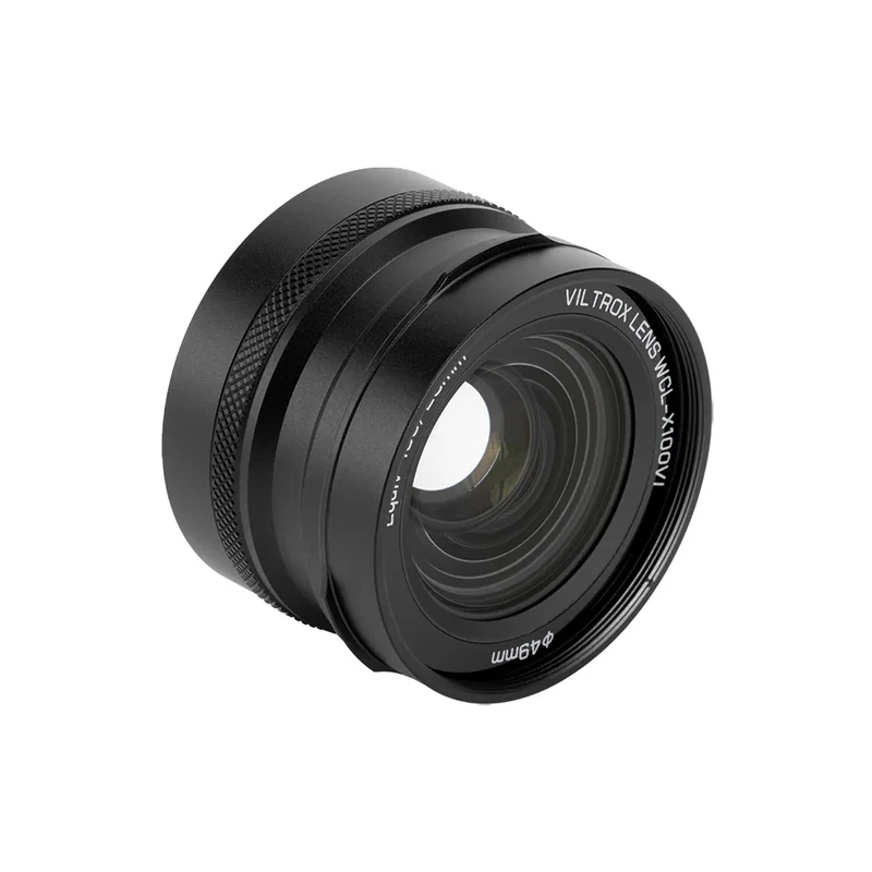 Convertisseur Grand Angle 0.8x pour Fujifilm X100VI (Noir)