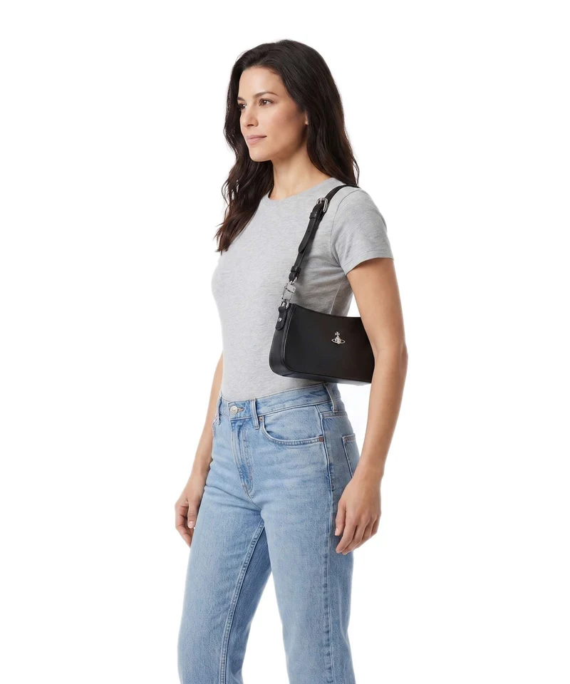 Vivienne Westwood Tasha Smooth Sac porté épaule black