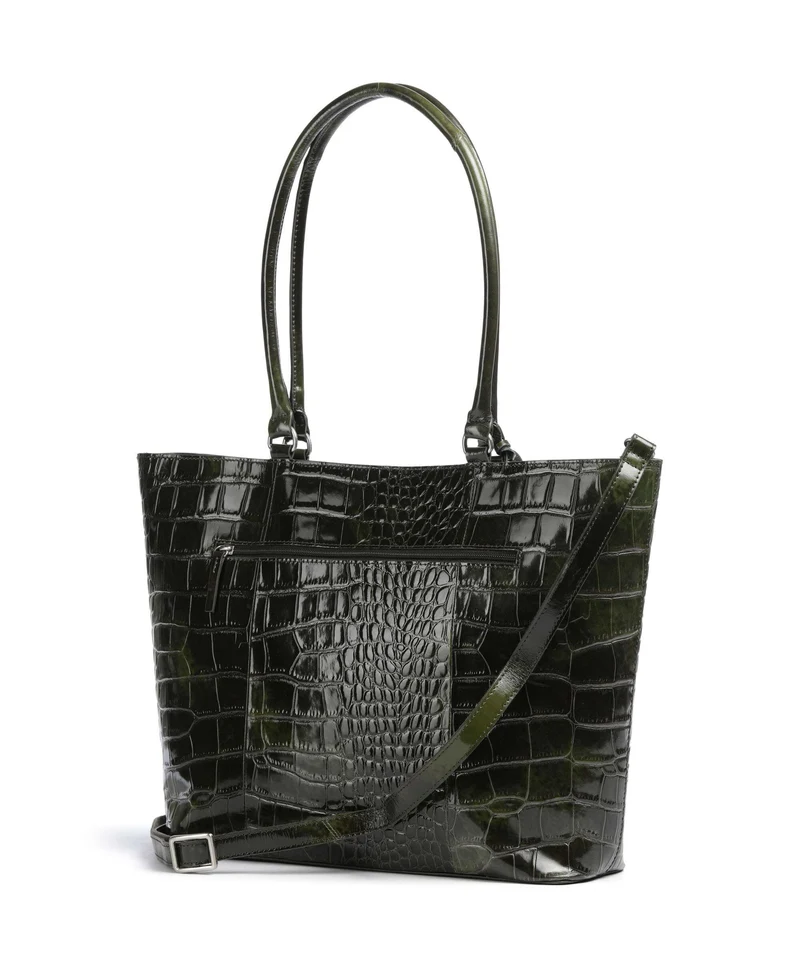 Burkely Cool Colbie Cabas olive patent