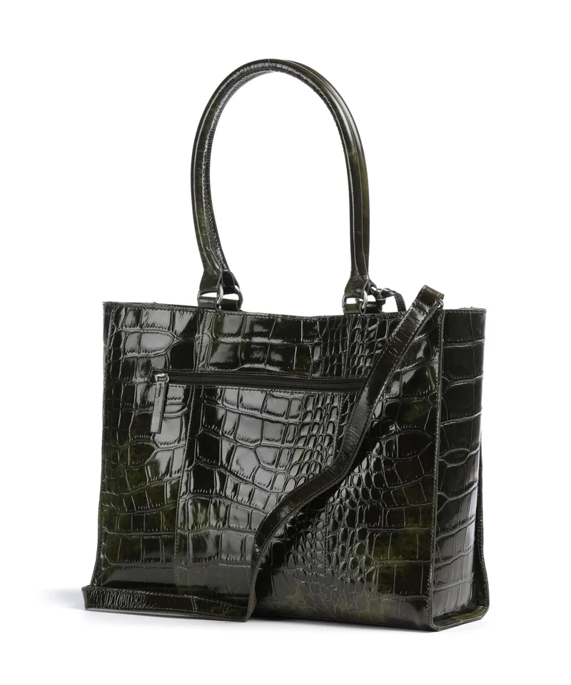 Burkely Cool Colbie Cabas olive patent