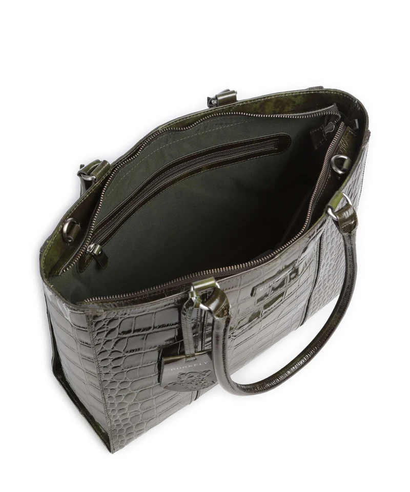 Burkely Cool Colbie Cabas olive patent