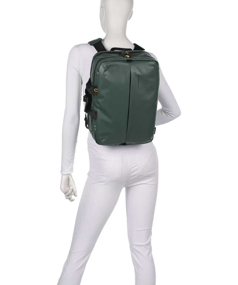 Mandarina Duck Coated Sac à main porté dos deep green