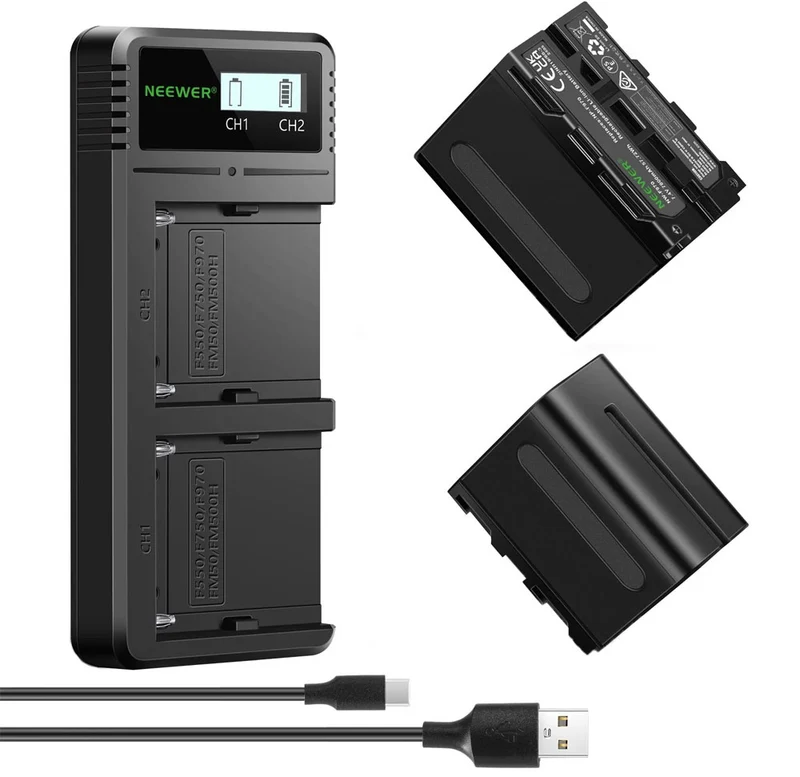 Chargeur Double USB avec 2 piles NP-F970