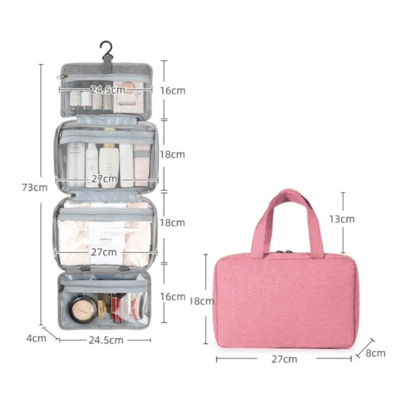 Organisateur Maquillage Compact | 4 Compartiments Rotatifs