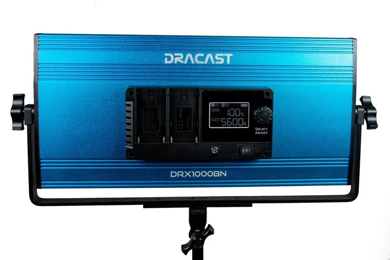 Dracast LED1000 Ensemble 3 Lumière Série X Bicolor LED avec Valise