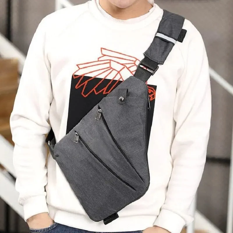 Sac de Poitrine Antivol Homme | Nylon Léger et Sécurisé