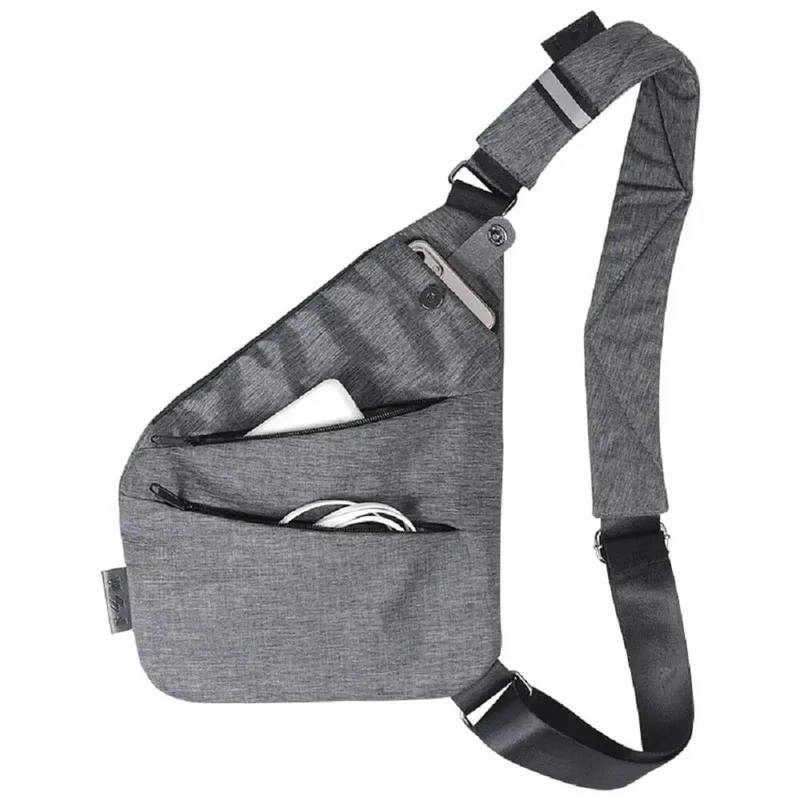 Sac de Poitrine Antivol Homme | Nylon Léger et Sécurisé