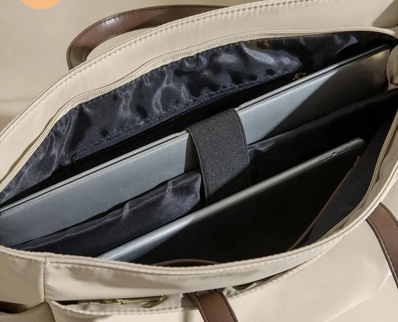 Sac Cabas Ordinateur Femme Chic | Multi-Compartiments Imperméables