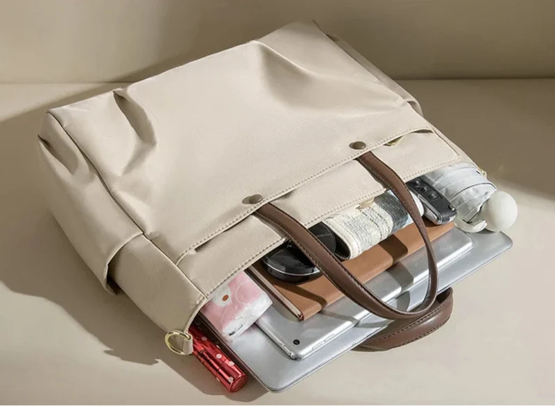 Sac Cabas Ordinateur Femme Chic | Multi-Compartiments Imperméables