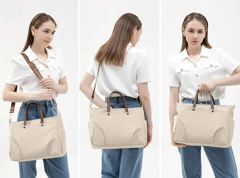 Sac Cabas Ordinateur Femme Chic | Multi-Compartiments Imperméables