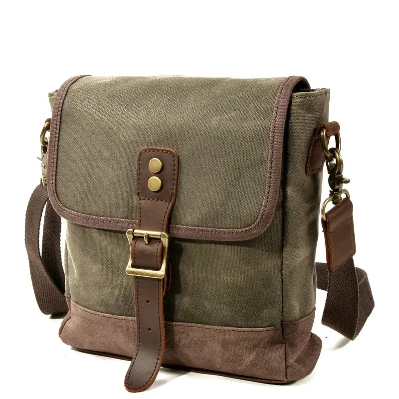 Sac Bandoulière Vintage Homme | Toile Canvas Durable