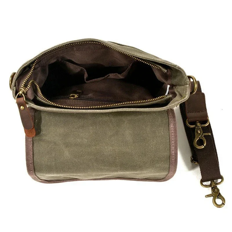 Sac Bandoulière Vintage Homme | Toile Canvas Durable