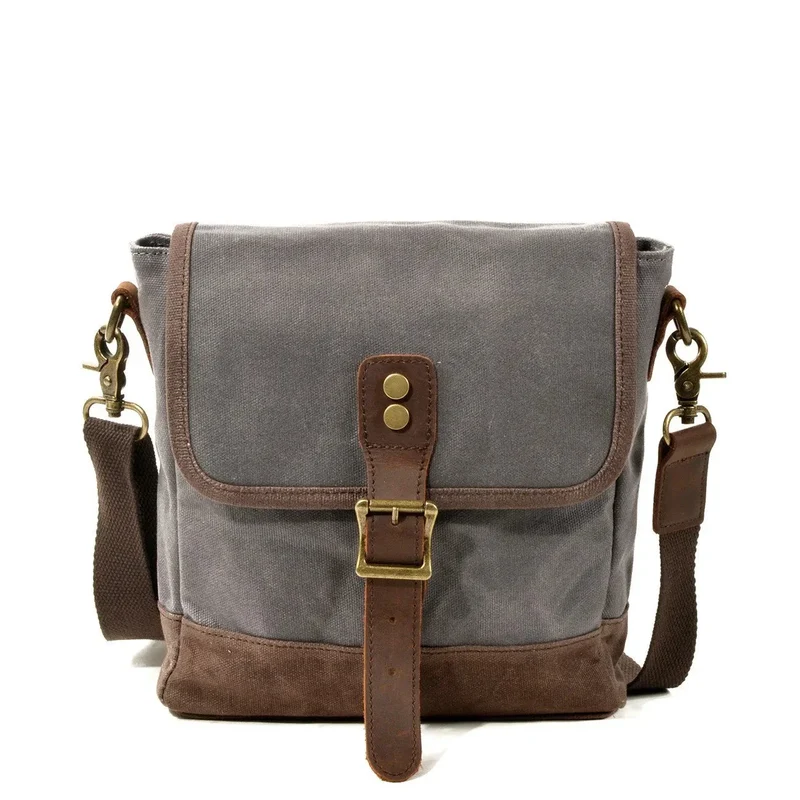 Sac Bandoulière Vintage Homme | Toile Canvas Durable