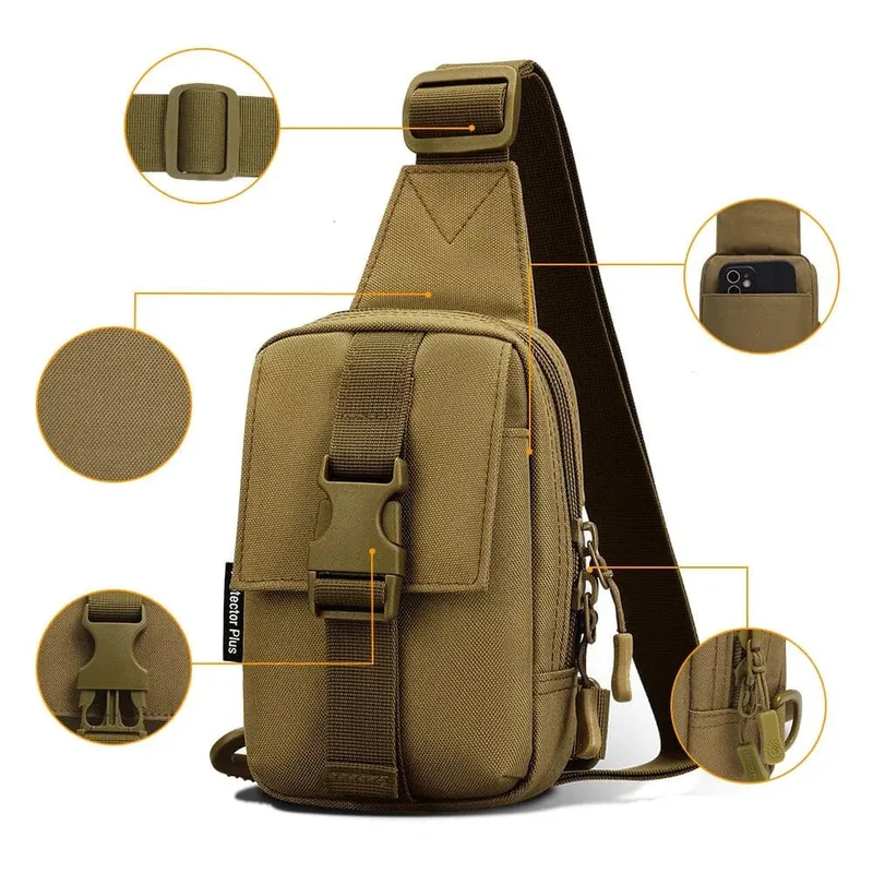 Sac Bandoulière Militaire Homme | Nylon Léger Ajustable
