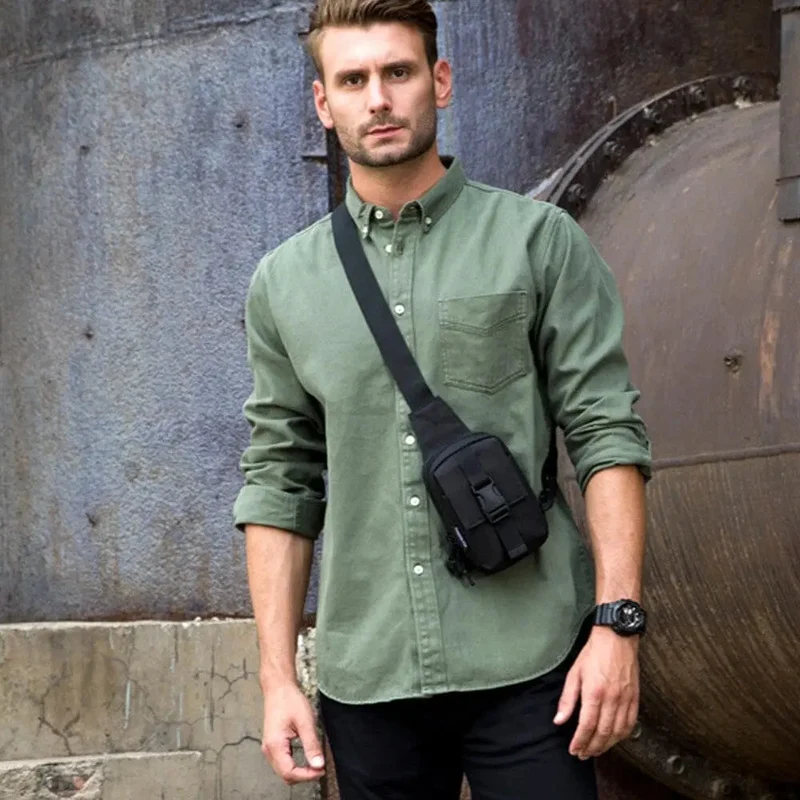 Sac Bandoulière Militaire Homme | Nylon Léger Ajustable