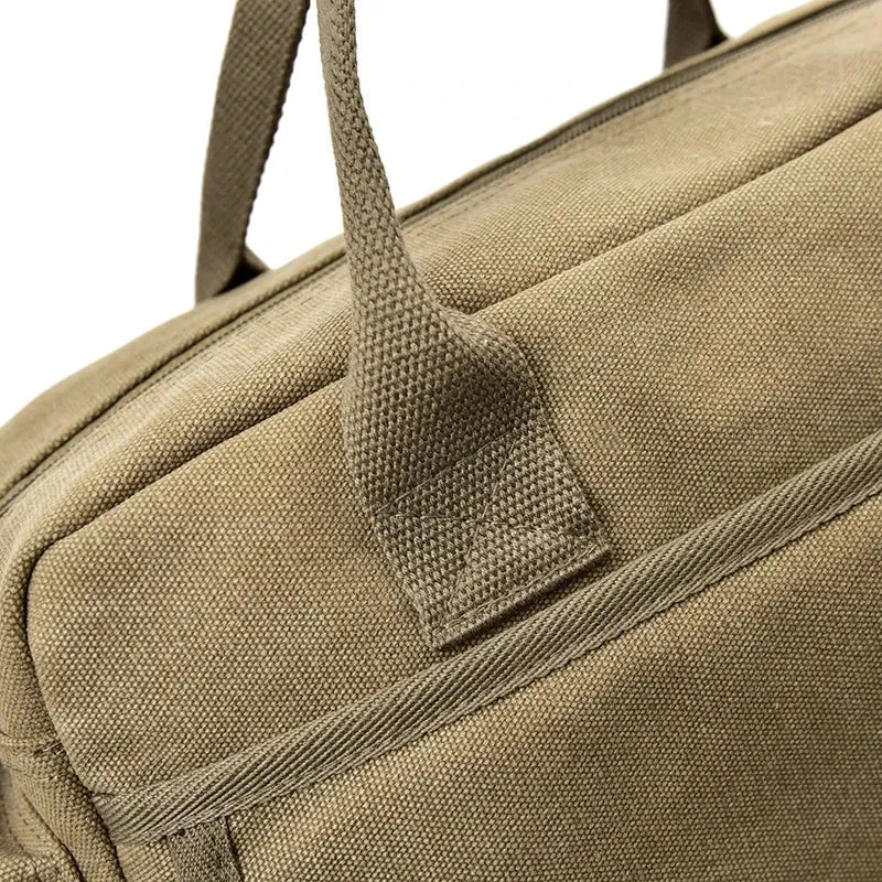 Sac Bandoulière Homme Vintage | Toile Canvas Multi-Compartiments