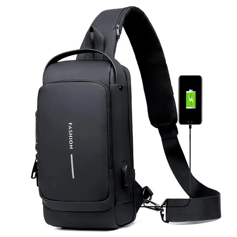 Sac Bandoulière Antivol Sécurisé | Serrure à Code Usb