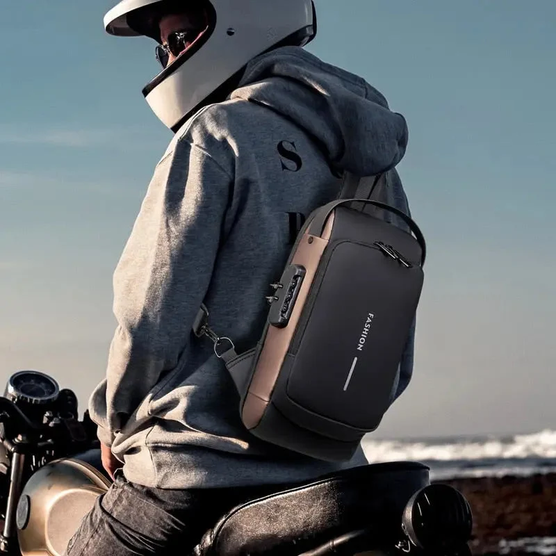 Sac Bandoulière Antivol Sécurisé | Serrure à Code Usb