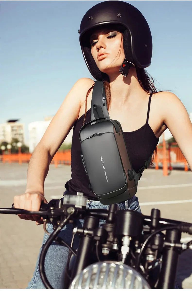 Sac Bandoulière Antivol Sécurisé | Serrure à Code Usb
