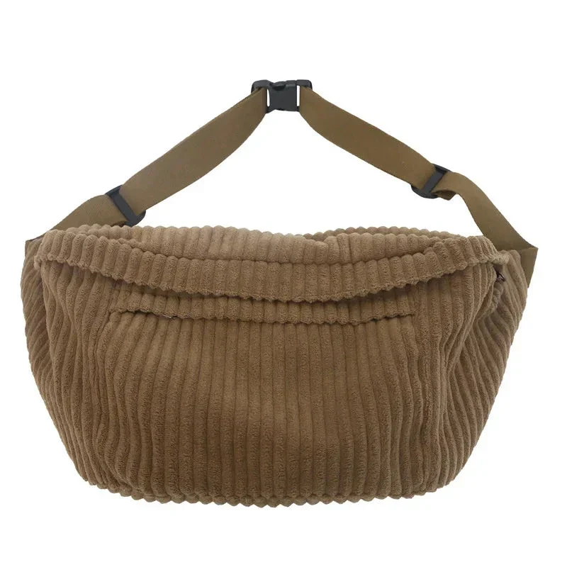 Sac Banane Homme Velours Côtelé | Style Rétro Pratique