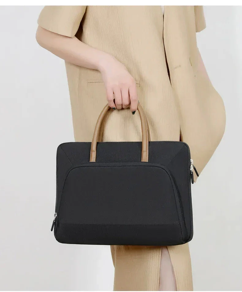 Sac à Main Ordinateur Femme | Multi-Compartiments Polyester