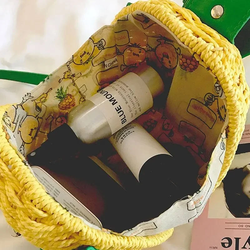 Sac à Main Ananas Femme | Forme Originale Été