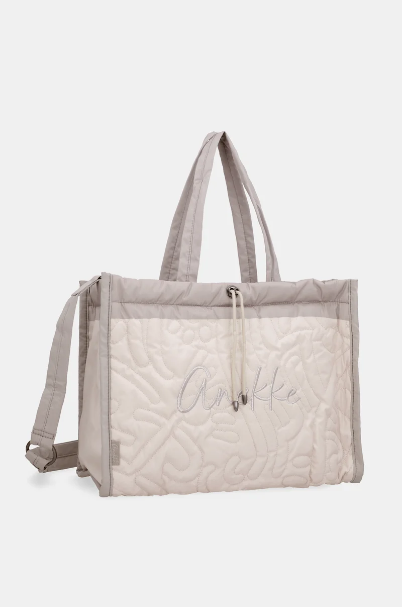 Sac de plage matelassé blanc