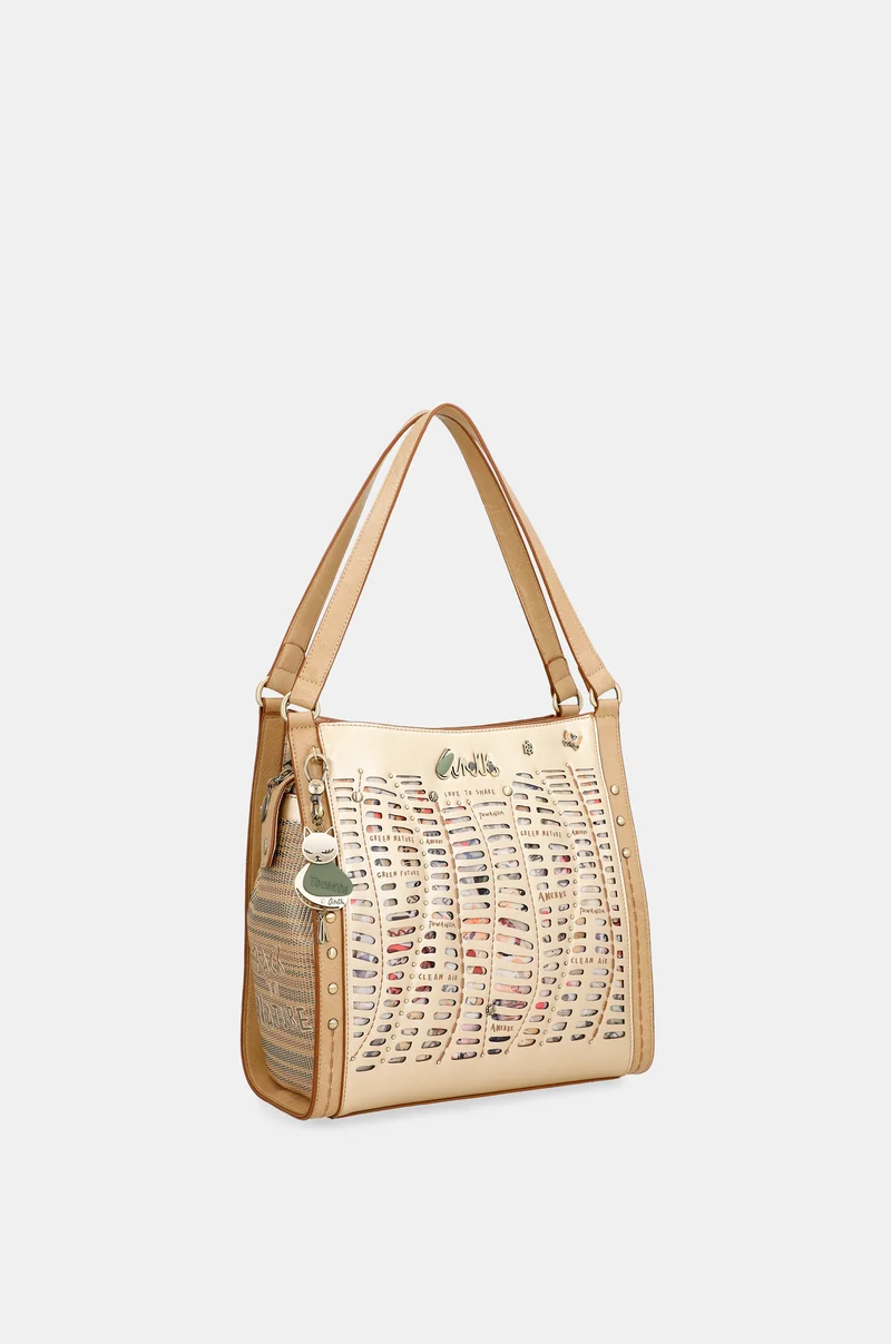 Nature Pachamama Golden Crossbody Bag Anekke