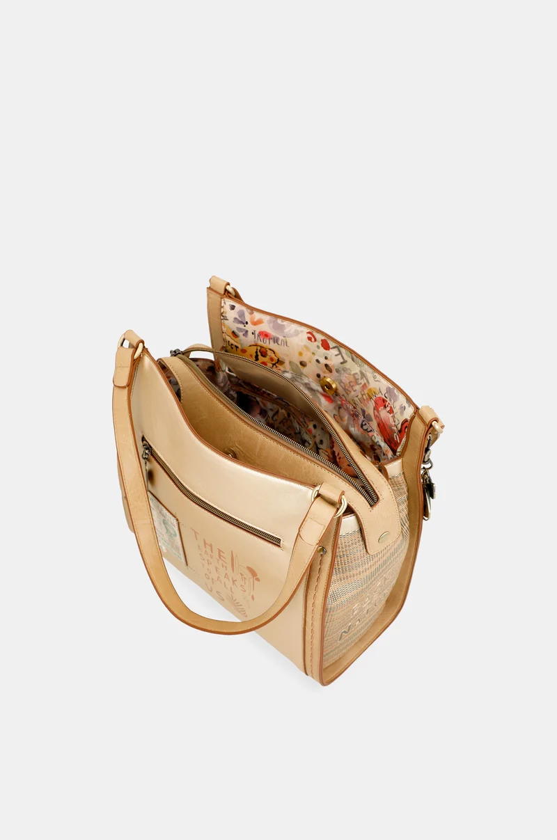 Nature Pachamama Golden Crossbody Bag Anekke