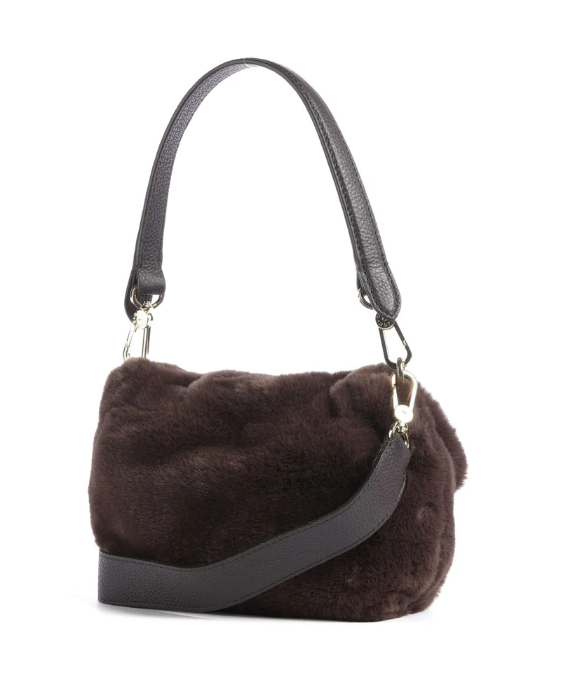 Abro Fur Temi Small Sac porté épaule dark brown