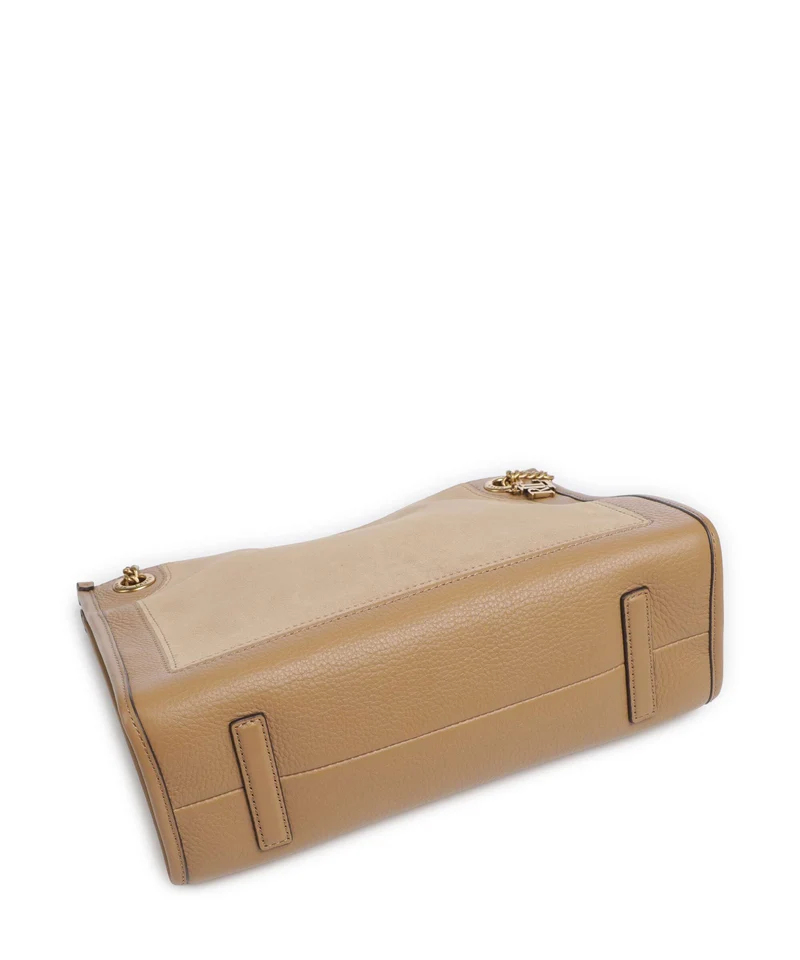 Lauren Ralph Lauren Bradley Medium Sac porté épaule camel