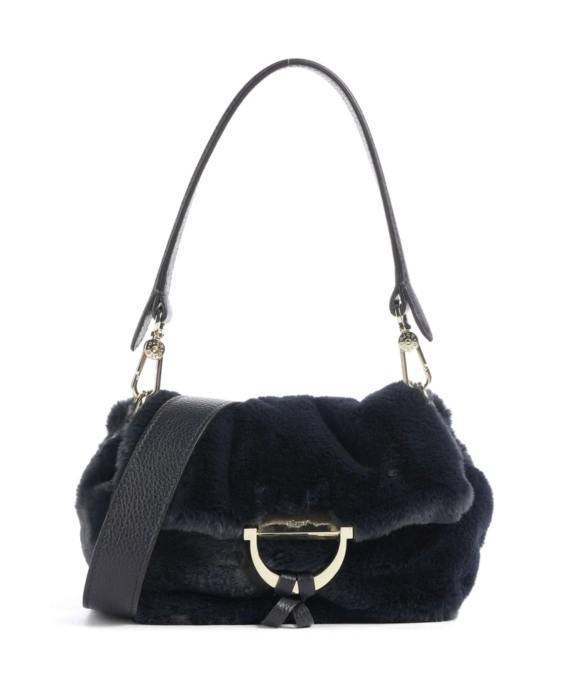 Abro Fur Temi Small Sac porté épaule navy