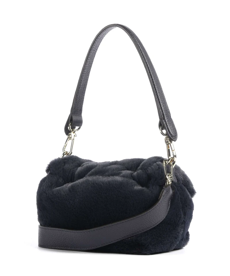 Abro Fur Temi Small Sac porté épaule navy