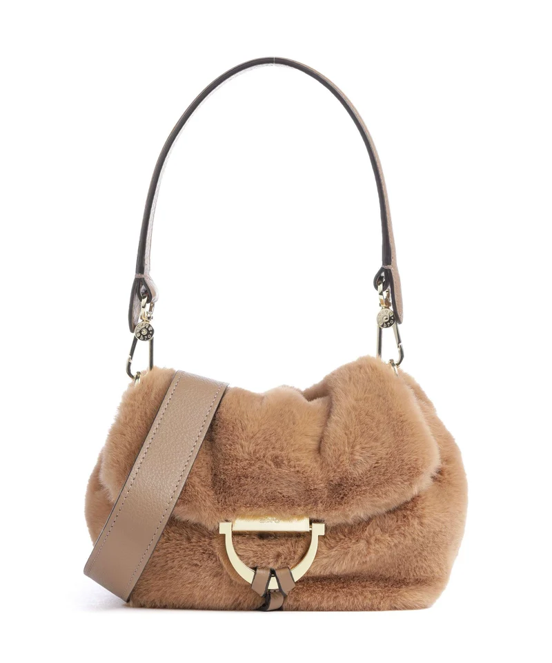 Abro Fur Temi Small Sac porté épaule cappuccino