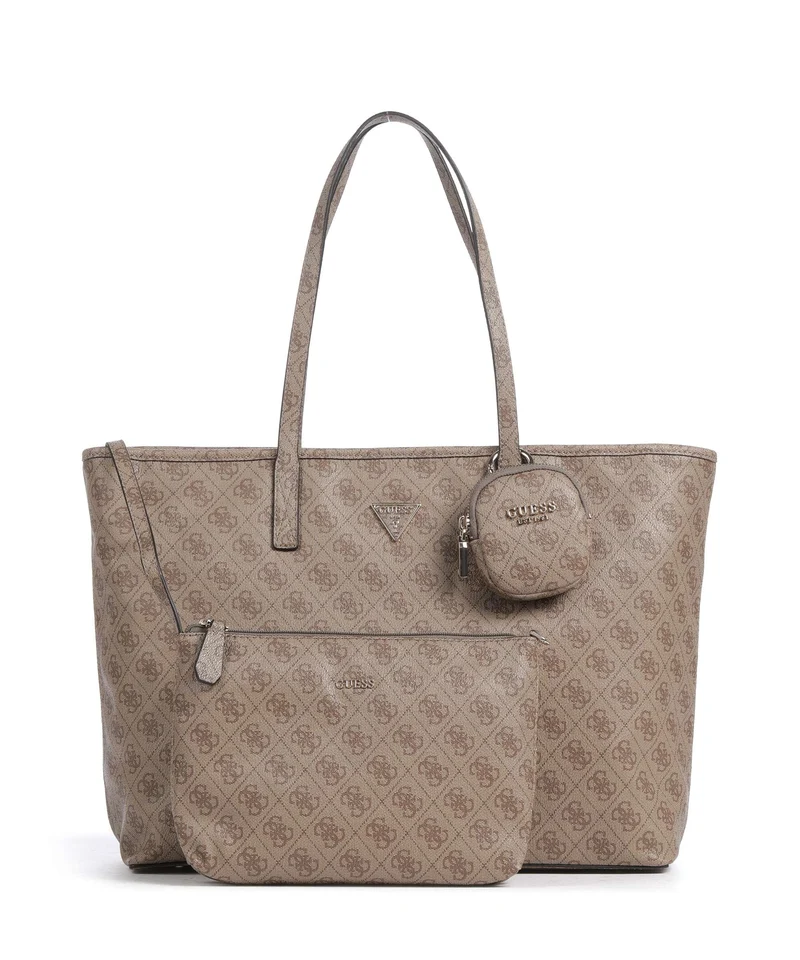 Guess Power Play II Tech Large Cabas latte logo