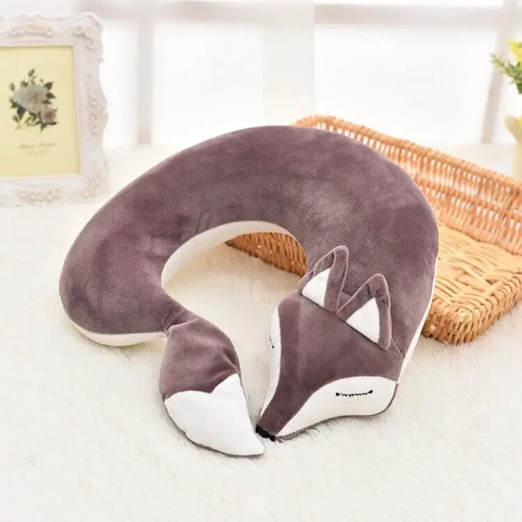 Coussin de Voyage Renard | Mousse à Mémoire Douce