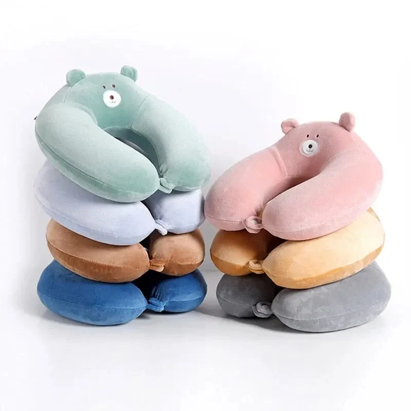 Coussin de Voyage Ours | Mémoire de Forme Enfant