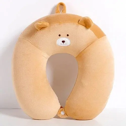 Coussin de Voyage Ours | Mémoire de Forme Enfant