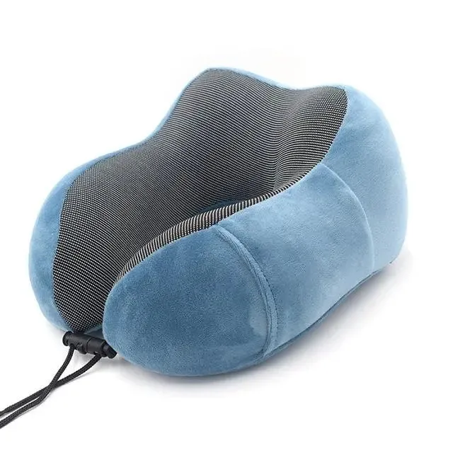 Coussin de Voyage Mémoire de Forme | Velours Ultra Doux