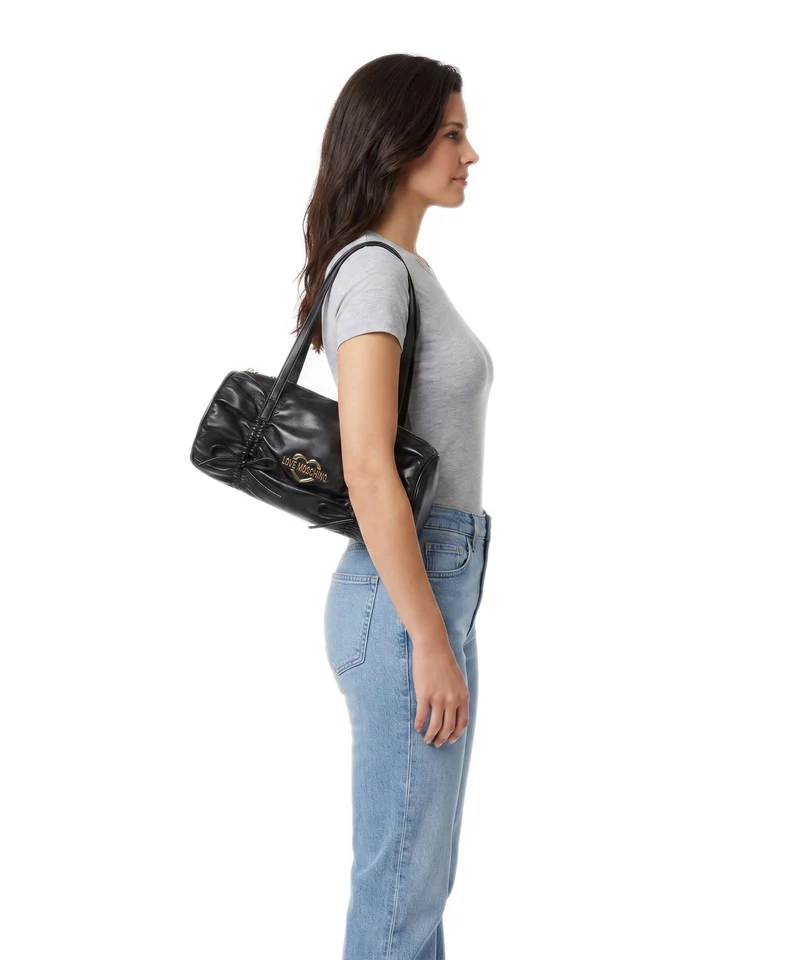 Love Moschino Softy Bow Sac porté épaule nero