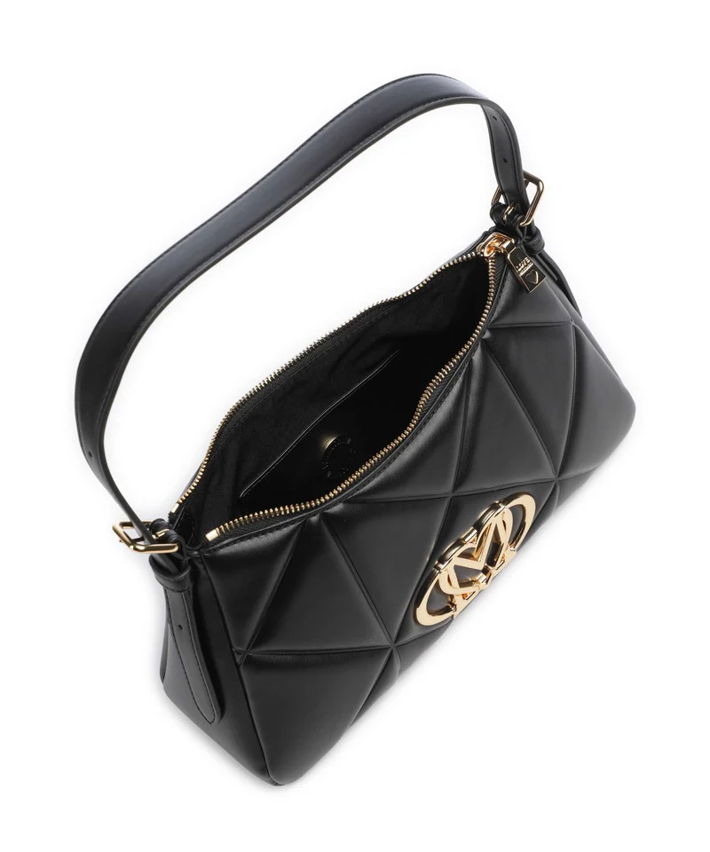 Love Moschino Embossed Q Sac porté épaule nero