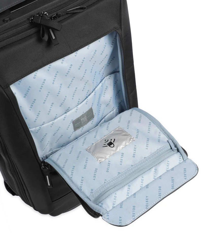 Delsey Paris Securflap Sac à dos à roulettes black